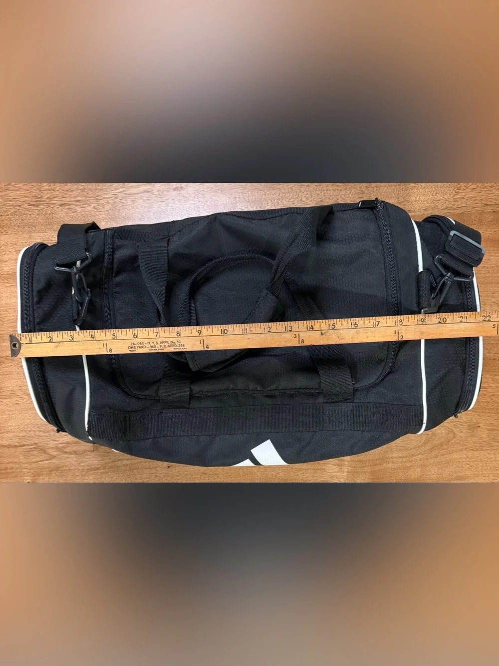 Adidas - Defender 4 Duffle Bag | Black & White | 22” x 12”